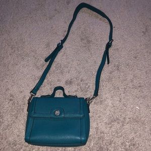 JM turquoise crossbody bag